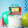Level 9th Unlocked Cake Topper - Electronic Games Theme Boys