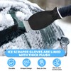 WEINIBAO Car Ice Scraper with Glove, Reusable Ice Scraper with
