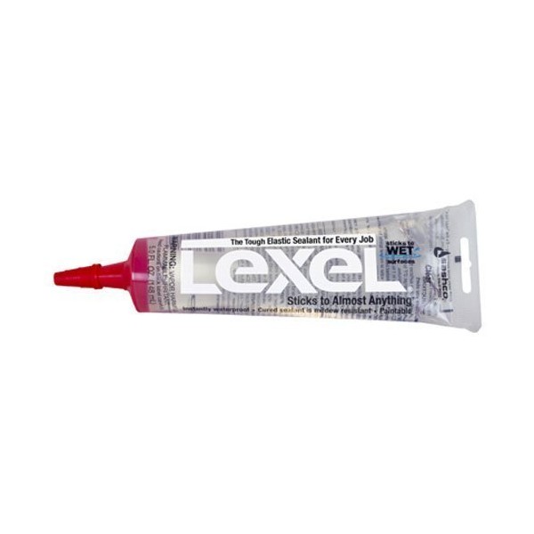 Lexel Weatherproofing Caulk, Clear, 5.0oz, 4-Pack