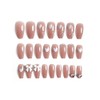 Set of 24 nail tips, 12 different sizes, medium length,