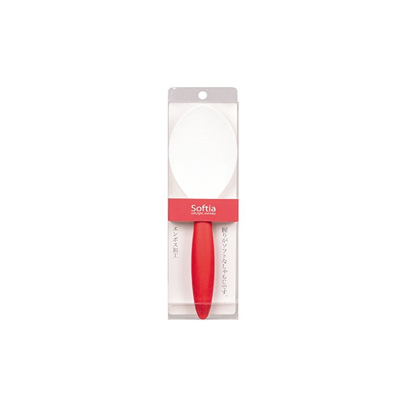 パール金属 Softia 握りがSoft しゃもじ レッド C-3688
