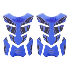 2PCS Gas Tank Protectors, Motorcycle Gas Oil Fuel Tank Sticker, 3D Fish Bone Protector Decal for Motorcycle