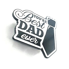 You're the Best Dad Ever Metal Enamel Pin Badge Brooch, Metal