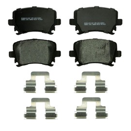 Stirling 4PCs Rear Brake Ceramic Pads kit for Volkswagen Golf 2012 Rotor Dia 260 mm, Rotor Dia 310mm| Proforce D1108