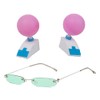 VNYIGDJS Saiki Kusuo Glasses + Hair Clips,Anime The Disastrous Life