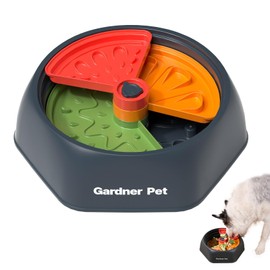 Gardner Pet Slow Feeder Dog Bowl 4 Levels Dog Food Puzzle Feeder, Detachable Design Dog Bowls BPA-Free Slow Down Eating to Reduces Boredom and Anxiety, Suitable for Small/Medium/Larger Dogs