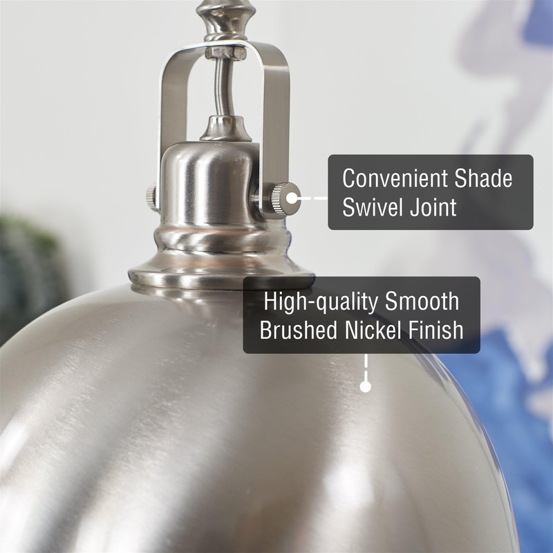 Kira Home Belle 9" Contemporary Industrial Pendant Light, Adjustable Length