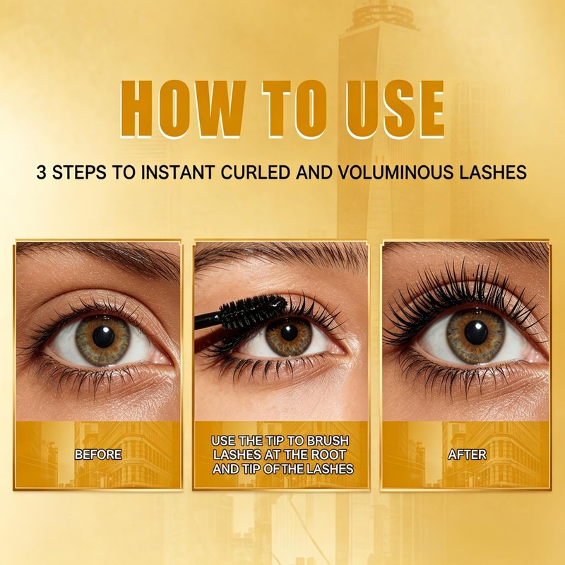 10 ml Waterproof Eye Cosmetics, Mascara for Women, Black