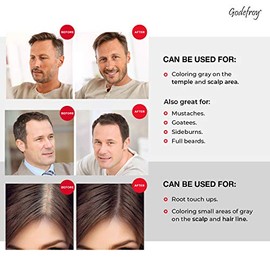 Godefroy Kit Profesional para Colorear El Cabello para Retoque Raíz, Marrón Claro, 4 Aplicaciones