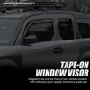 Auto Dynasty 4Pcs Carbon Fiber Pattern Window Visors Compatible with