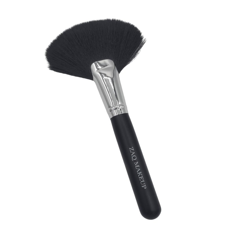 ZAQ Fluffy Large Fan Brush, Professional Highlighting Make Up Brush,