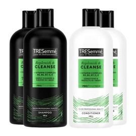 TRESemmé 2x Shampoo & 2x Conditioner Bundle 680ml Each | Replenish & Cleanse Hair Care Set for All Hair Types | Nourishing, Hydrating & Smoothing Formula for Healthy, Soft Hair