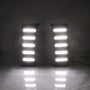 ECAHAYAKU Compatible With Toyota Tundra 2022-2025 White/Amber DRL Sequential Switchback