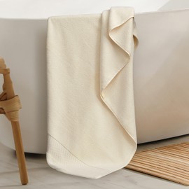 Alusa Home Ultra Soft & Plush Viscose from Bamboo Bath Sheets - 700 GSM Pack of 2 - Extra Large 70x35 in - Super Absorbent & Quick Drying (Papyrus)