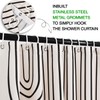 GKLEASG Boho Mid Century Extra Long Shower Curtain, 72Wx78H Minimalist