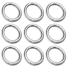 My-Bead Pack of 10 Large Jump Rings Closed Diameter 10 mm 925 Sterling Silver Jewellery Rings Soldered Craft DIY