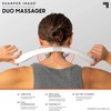 Sharper Image Dual-Node Vibrating Compression Massager, Soothe Sore Neck and