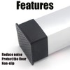 12Pcs 2"x2" (50mmx50mm) Square Rubber Chair Leg Tips Caps, Table
