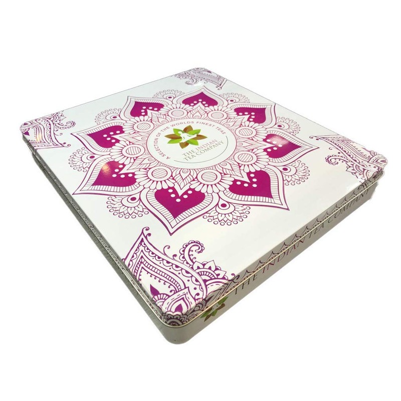 Indianteacompany ITC Luxury Exclusive Designer Embossed Gift Tin with 72