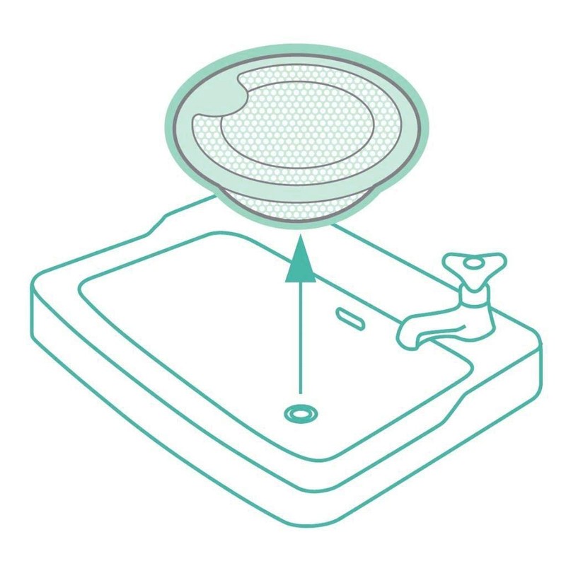 For Washbasin Drain Washbasin Punching, Garbage Strainer 18-8 Stainless Steel,