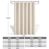 ANRODUO Extra Long Linen Shower Curtain, 108 Inch Long Heavy
