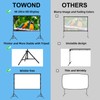 TOWOND Projector Screen with Stand, 84 inch Outdoor Projector Screen