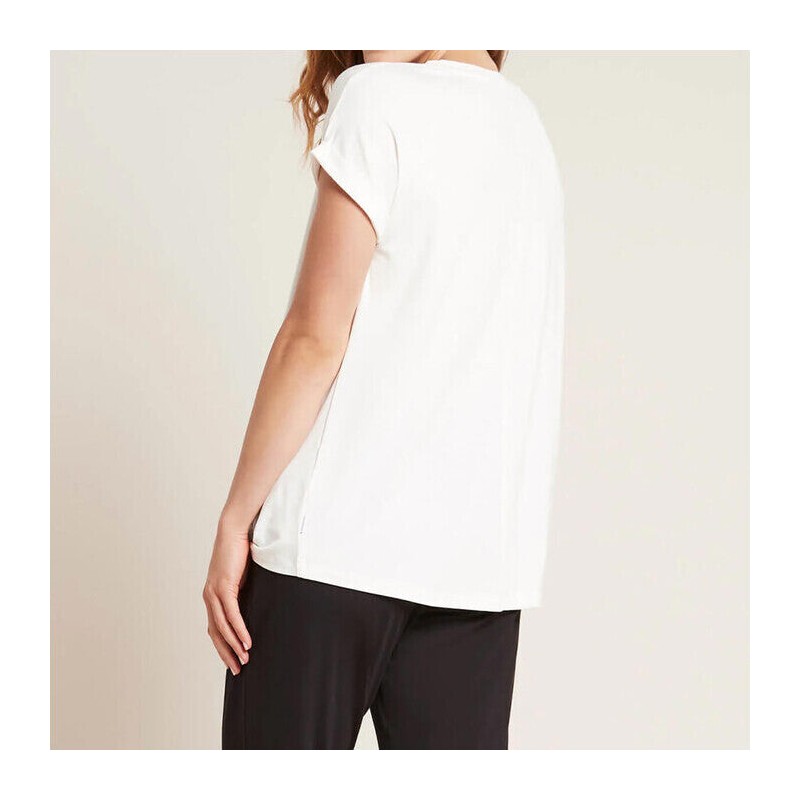 Boody Downtime Lounge Top, White / L