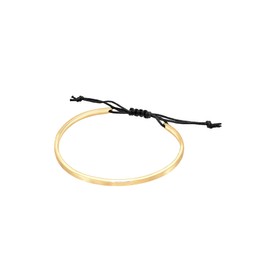 Elli Women's Bracelet Basic Matt with Nylon in 925 Sterling Silver, Facet cut, No Gemstone