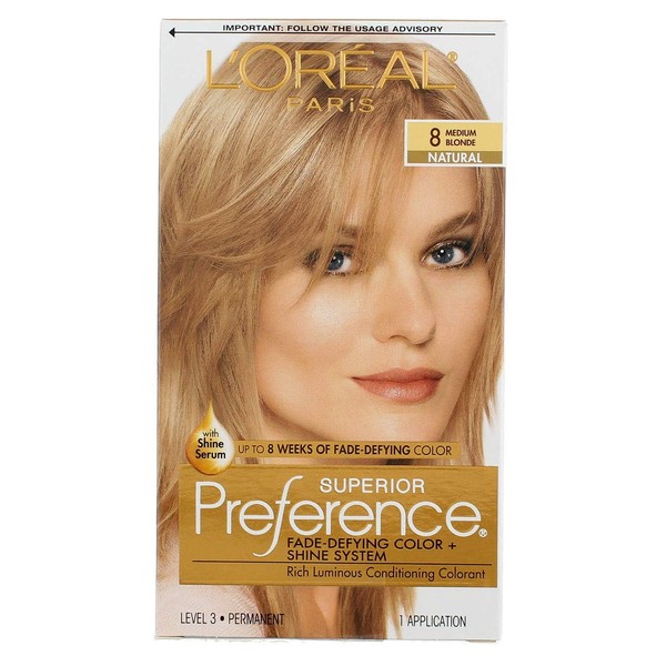 L'Oreal Superior Preference - 8 Medium Blonde (Natural) 1 Each (Pack of 2)