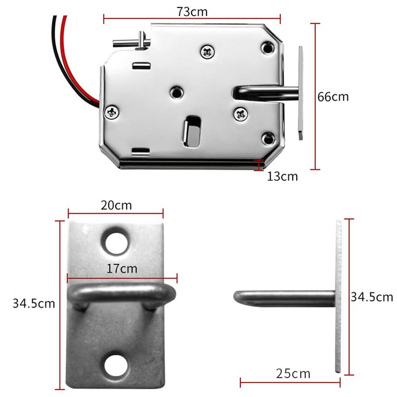 Vientiane Electric Lock DC 12 V Electromagnetic Locking Door Cabinet