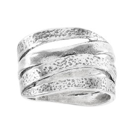 Silpada 'Keep It Real' Sterling Silver Ring, Size 7, Size 7