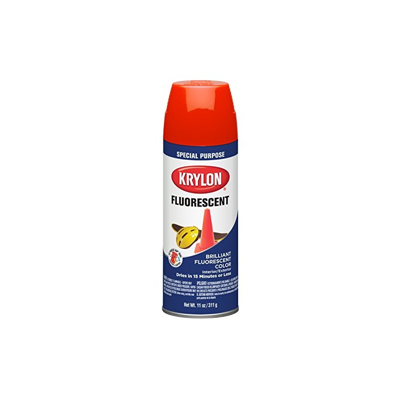 'Krylon 3102 Krylon Fluorescent Paints Yellow-Orange 11 oz. Aerosol Krylon
