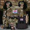EmWoot 2PCS England Flag Patch Embroidered Morale Patch Military Tactical