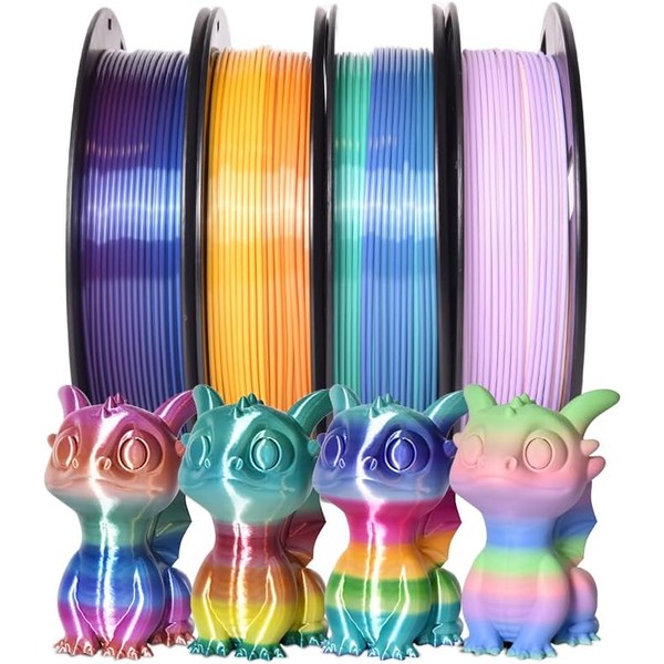1.75Mm 200Gx 4 Spools (1.76 Lbs) 3D Printer Filament Bundle