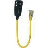 Yellow Jacket (1)-Yellow Jacket 2 Ft. 15A 125V Right Angle GFCI Plug Adapter Cord 2877