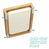 Bamboo Bread Slicer - Adjustable Width Guides. Sturdy Wooden Cutting