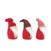 Northlight Set of 3 Gnomes Plush Christmas Figures, 4.5", Red