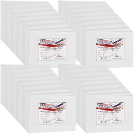 US Art Supply 5 X 7 inch Professional Artist Quality Acid Free Canvas Panels 96 Pack (1 Full Case of 96 Single Canvas Panels)