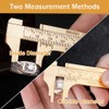 Brass Pocket Caliper with Double Scale Sliding Gauge Bead Measuring