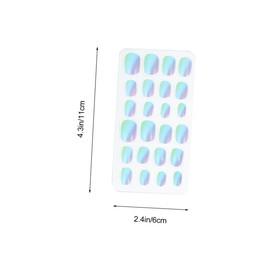 Healeved 6 Packs of Wearable Boys and Girls Nail Tips Diy False Nails for Nail Art Decor Sweet Fashionable Random Style