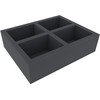Feldherr FS090A004 Foam Insert Compatible with Warhammer 40,000-4 Compartments
