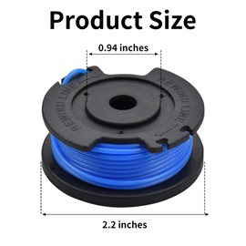 Strimmer Spool Compatible with Ryobi, String Trimmer Replacement Spool Line for Ryobi One+ AC14RL3A, OLT1832 RAC124, 18V, 24V, 40V Trimmers - Replacement Spools for Ryobi Strimmer Line (2 PCS)