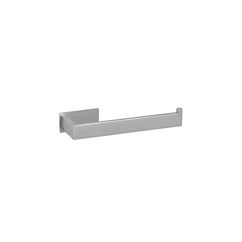 WENKO Turbo-Loc Genova Matt Towel Rack, Decorative Stainless Steel Wall