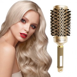 Extra Large Heated Roller Brush for Bangs Styling Giant Roller Brush 2ea