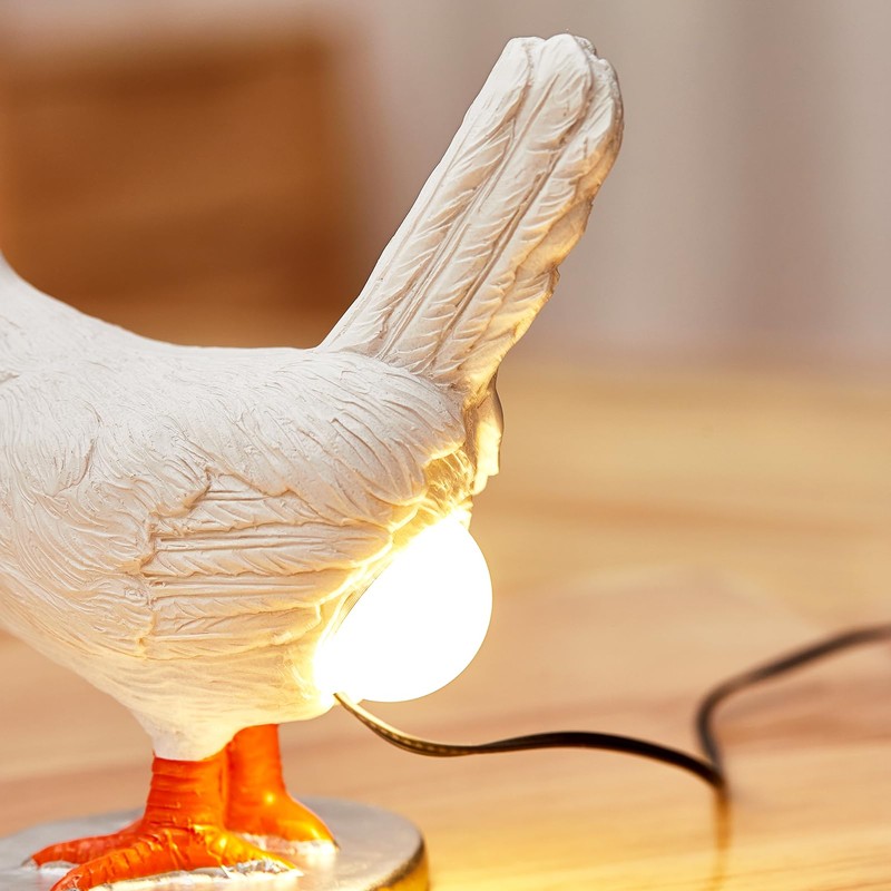 LUOYF Funny Chicken Egg Lamp with Egg in Butt Chicken