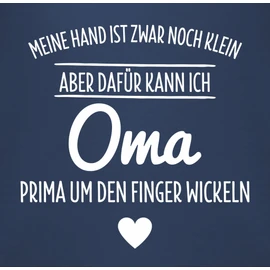 Shirtracer - Baby Bib - Sayings - Wrap Grandma Around Your Finger, 1 Navy Blue