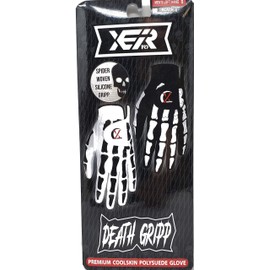 XEIR PRO Death Grip Ultra Tacky Golf Gloves 2PIECE Pack Worn ON Left Hand (White, Small)