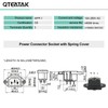 QTEATAK 2 Pcs AC 250V 10A IEC 320 C14 Panel