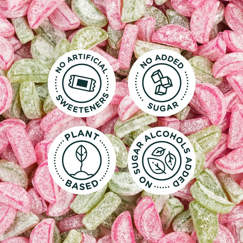 SmartSweets Sourmelon bites, Low Sugar Gummy Candy (3g), Low Calorie