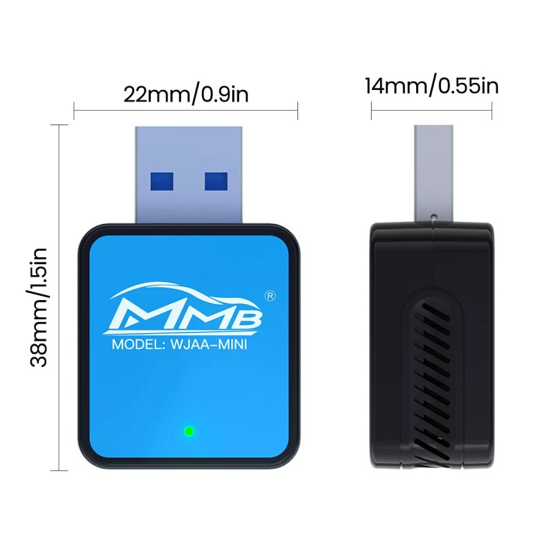 MMB Android Auto Wireless Adapter Mini Android Auto Dongle for